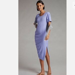 NWT Anthropologie Sundry Runched Midi Dress XL